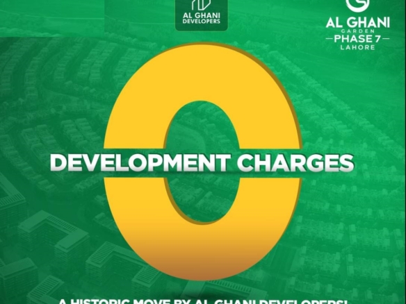 Zero Development Charges Offer by Al Ghani Garden Phase 7