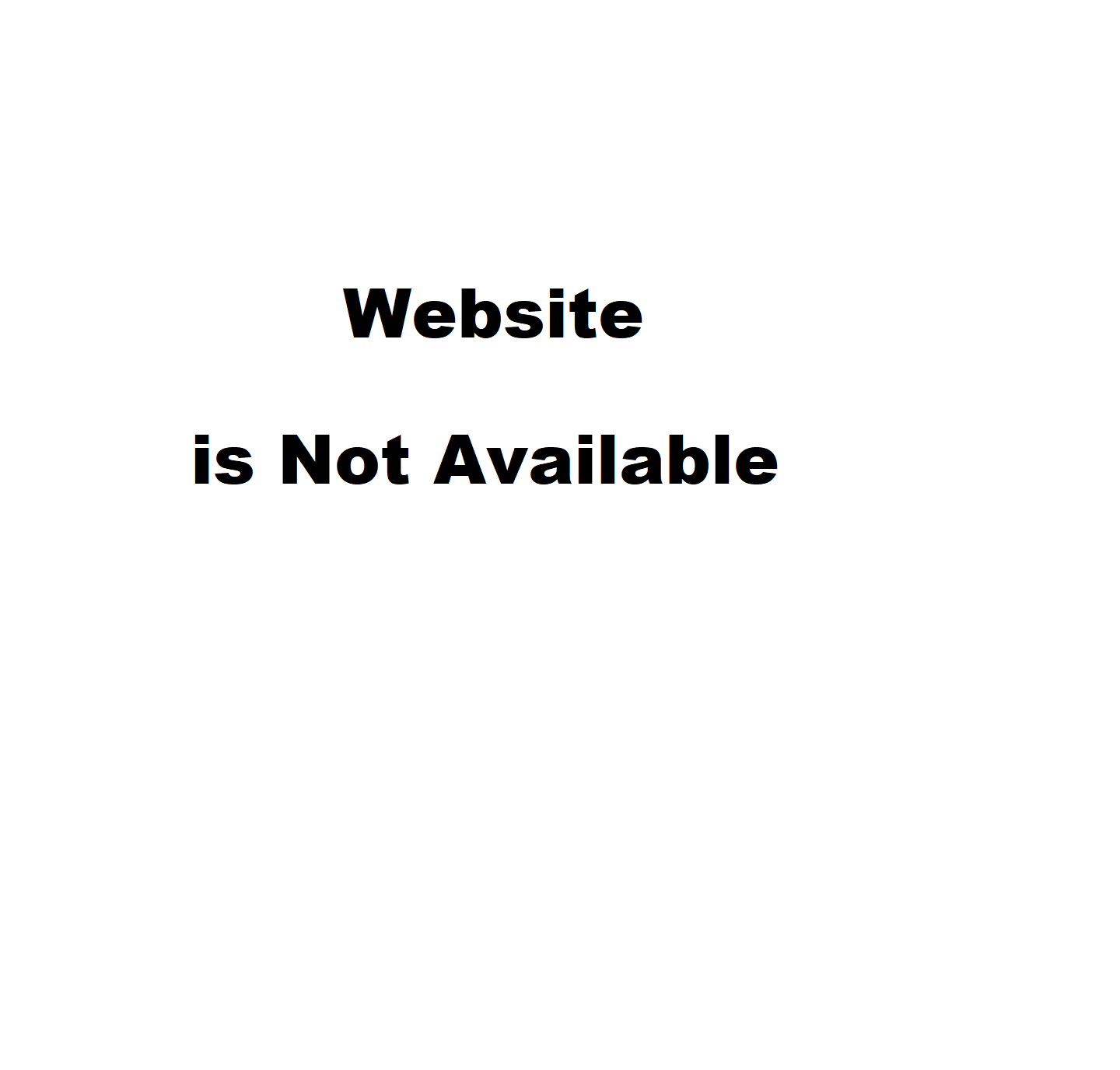 Website is not available